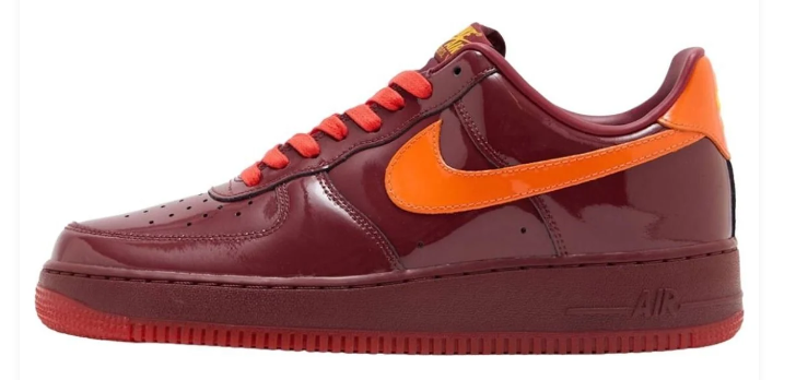 Nike Air Force 1 Low "Red Patent" Sneakers